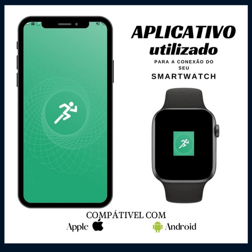 Smartwatch S9 Relógio Inteligente Unissex Para Android E Ios